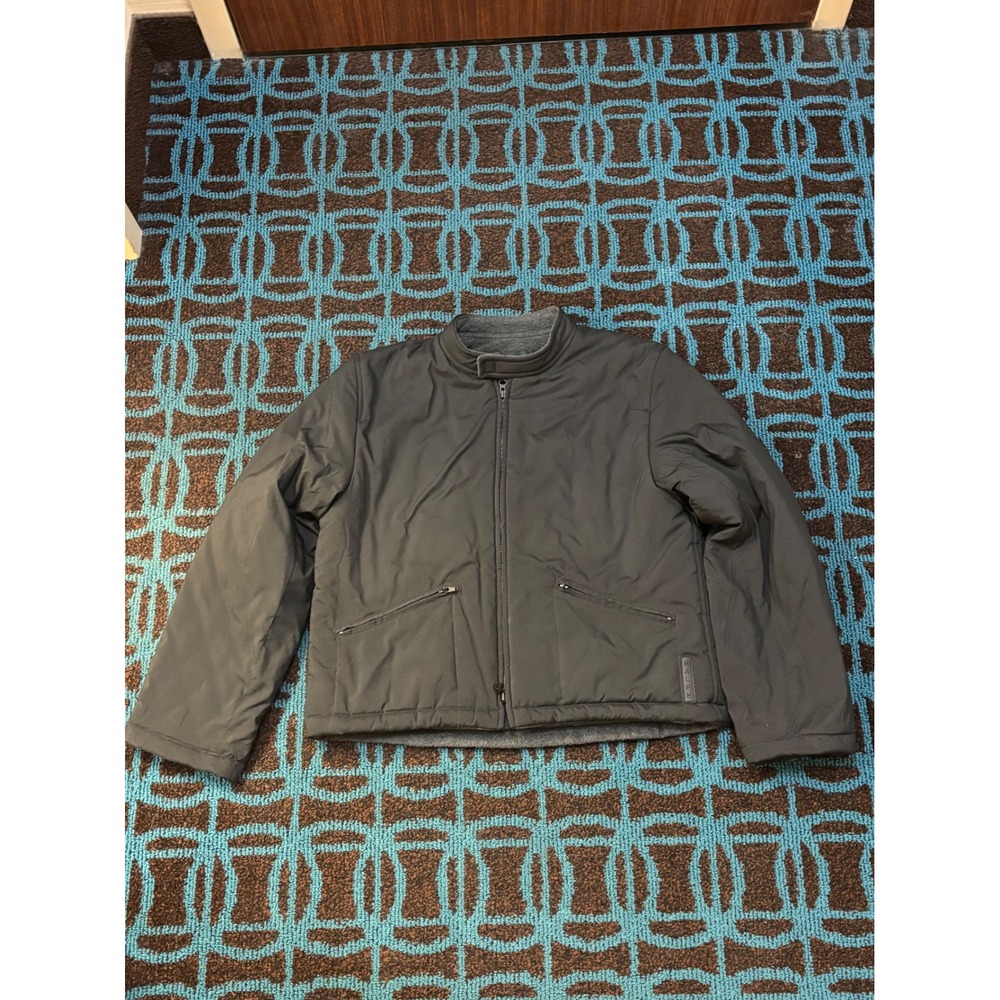 Ralph Lauren Men's Dark Gray Full Zip Jacket Size Large Fleece Lined